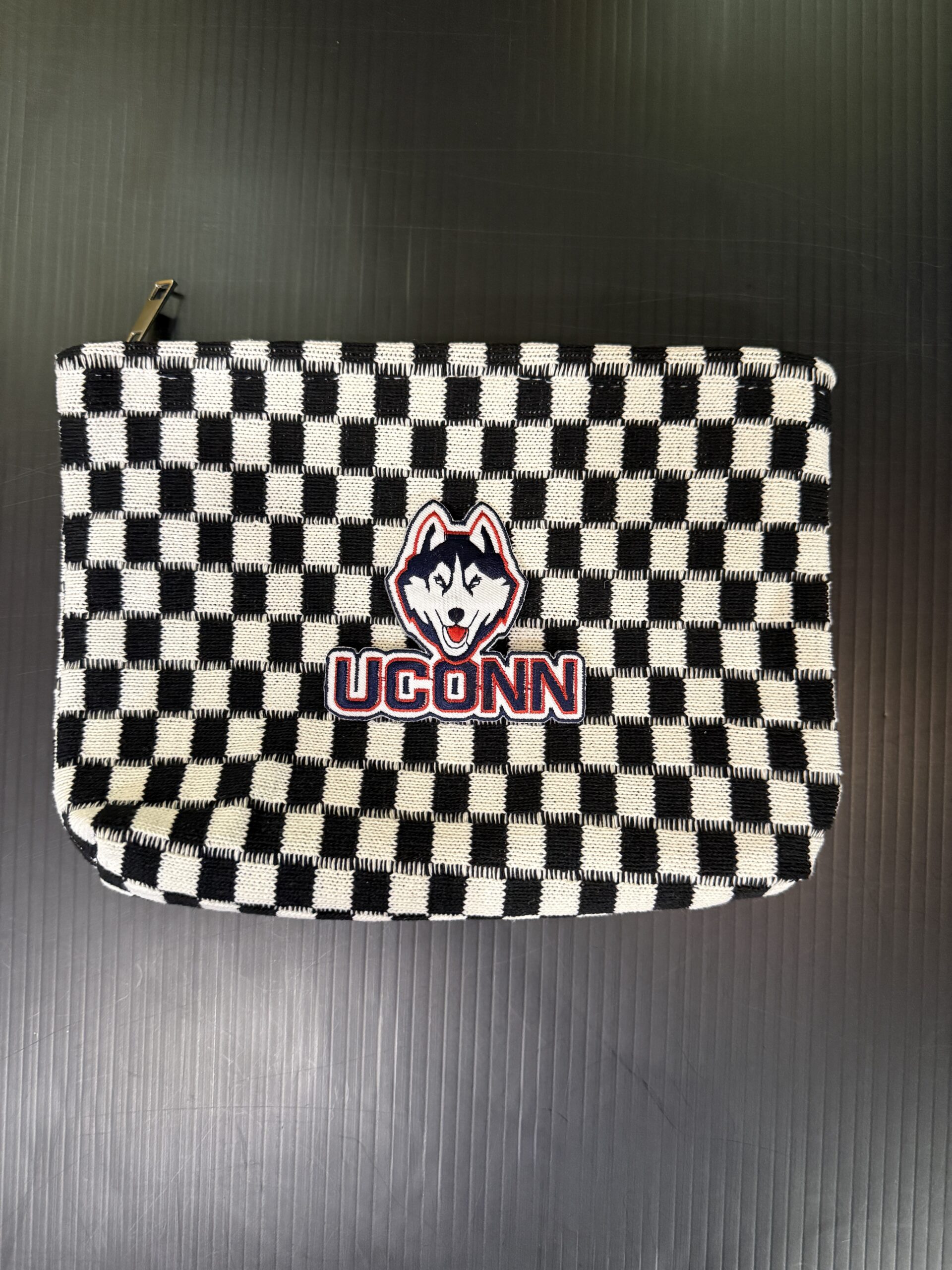 Checker Cosmetic Bags - UConn