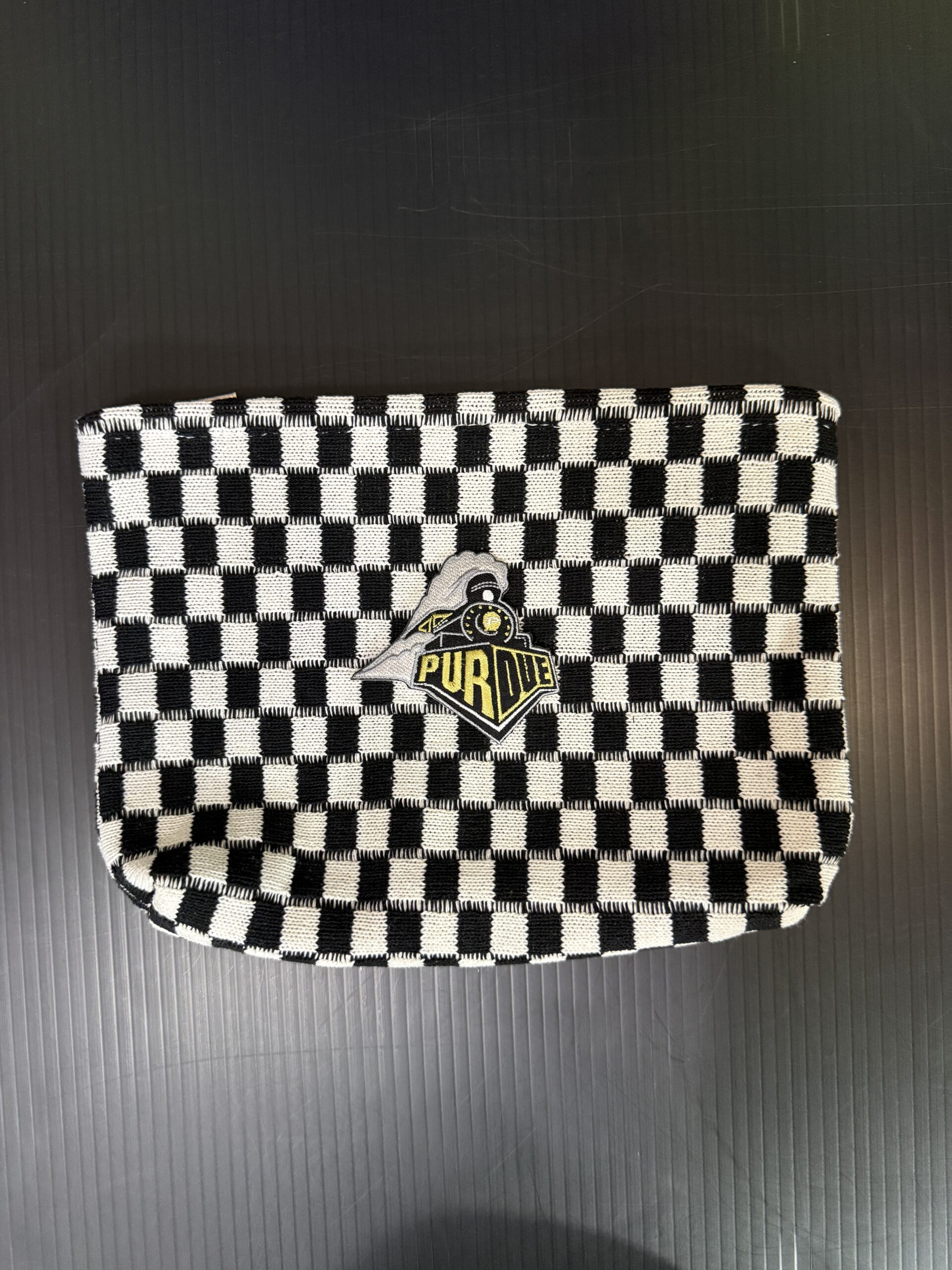 Checker Cosmetic Bag - Purdue