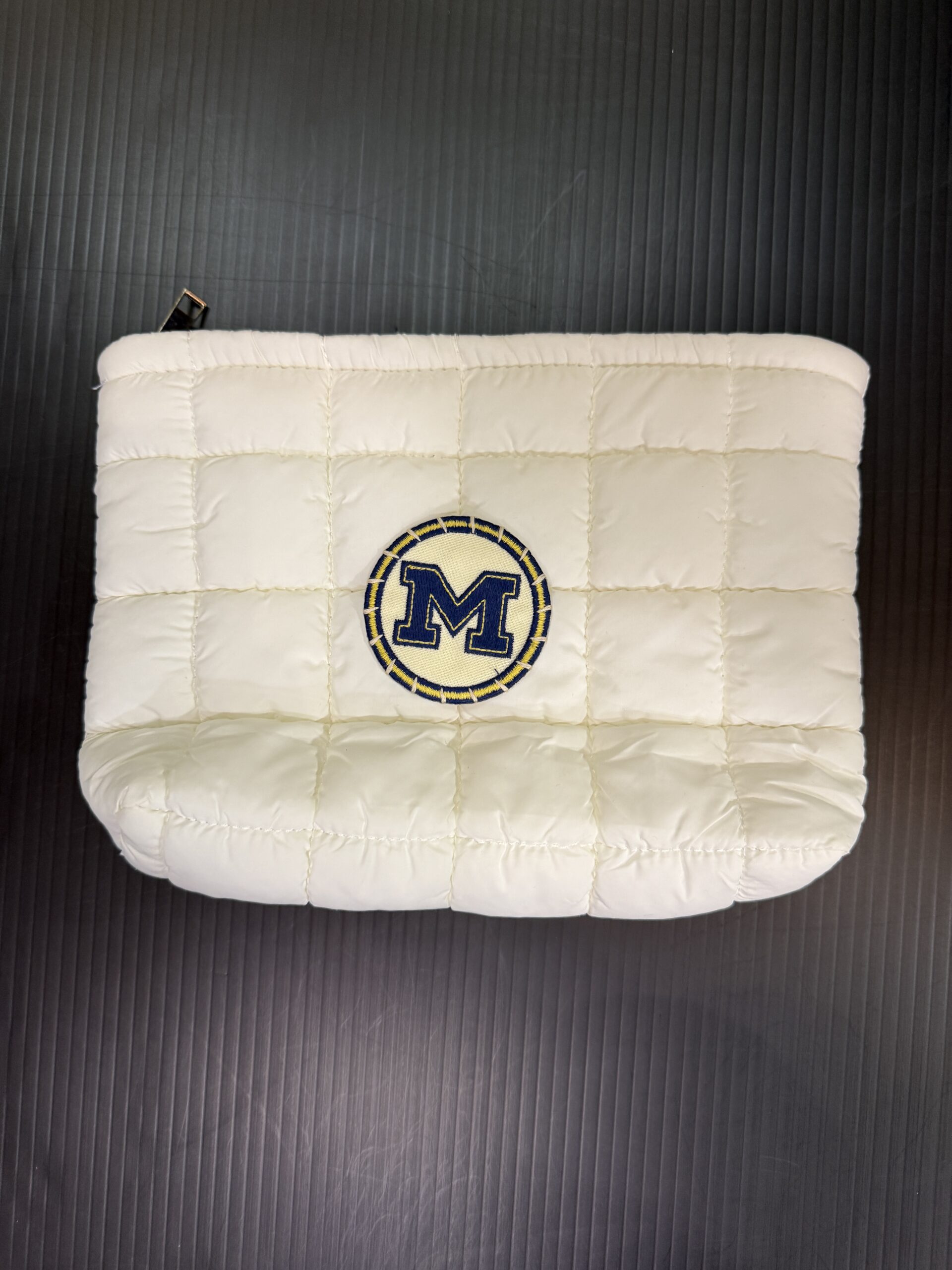 Puffer Cosmetic Bag - Michigan Wolverines