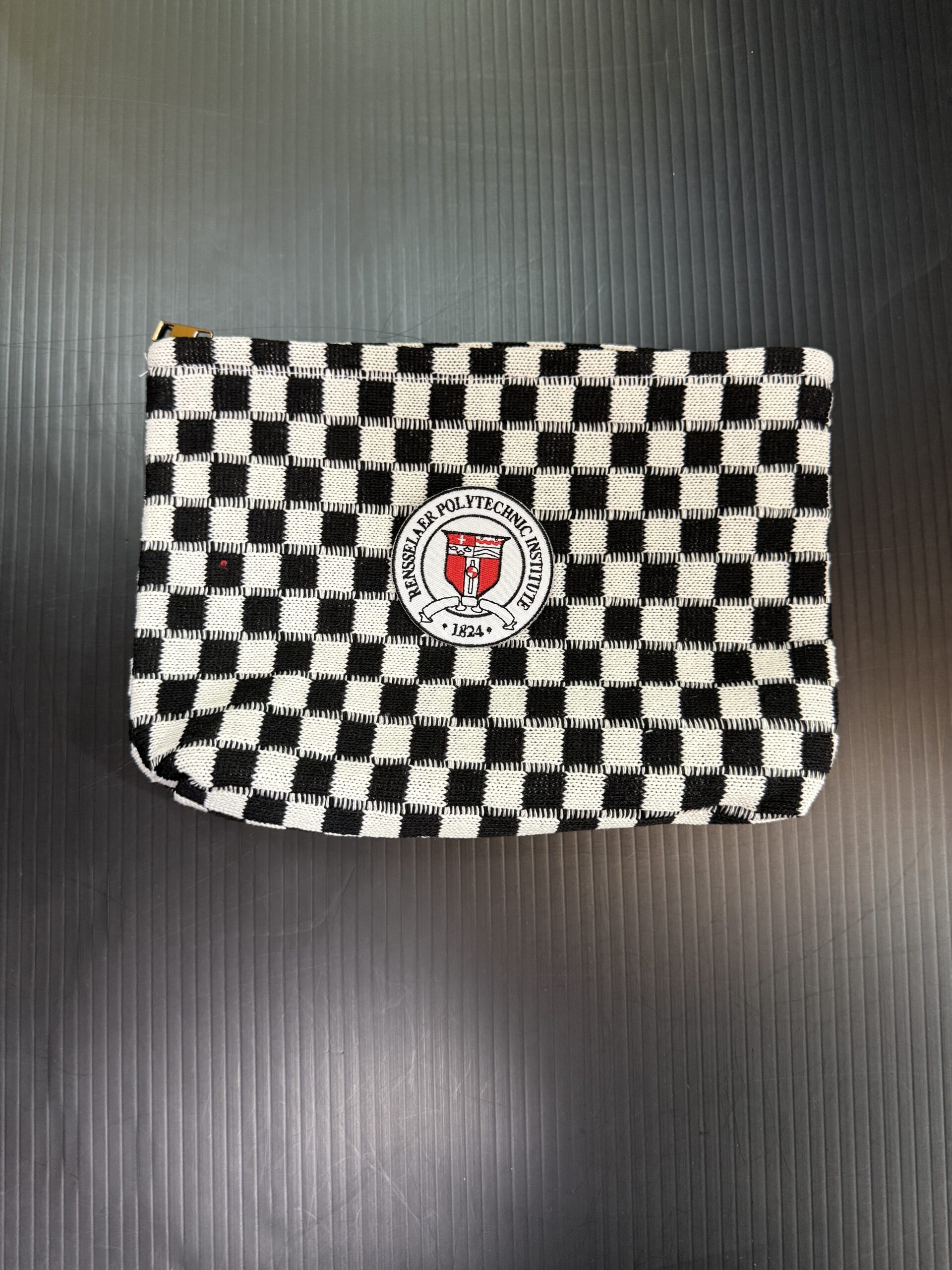 Checker Cosmetic Bag - Renssellaer Polytechnic Institute RPI