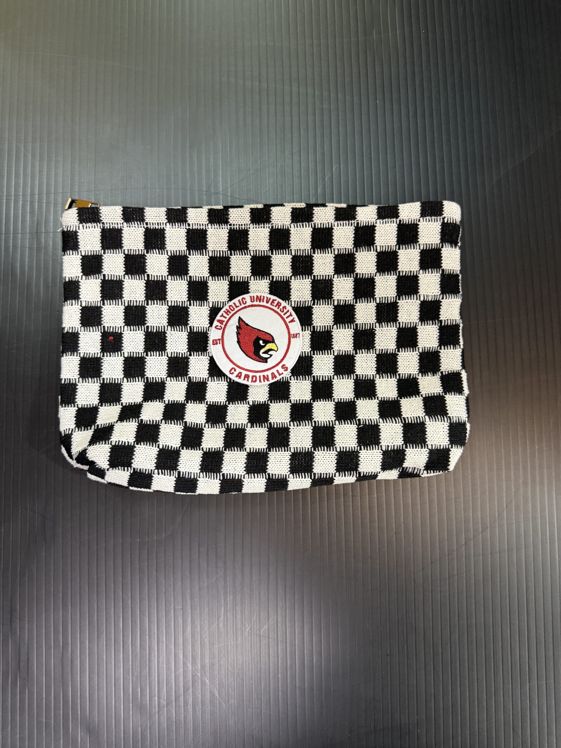 Checker Cosmetic Bag - Catholic University of America
