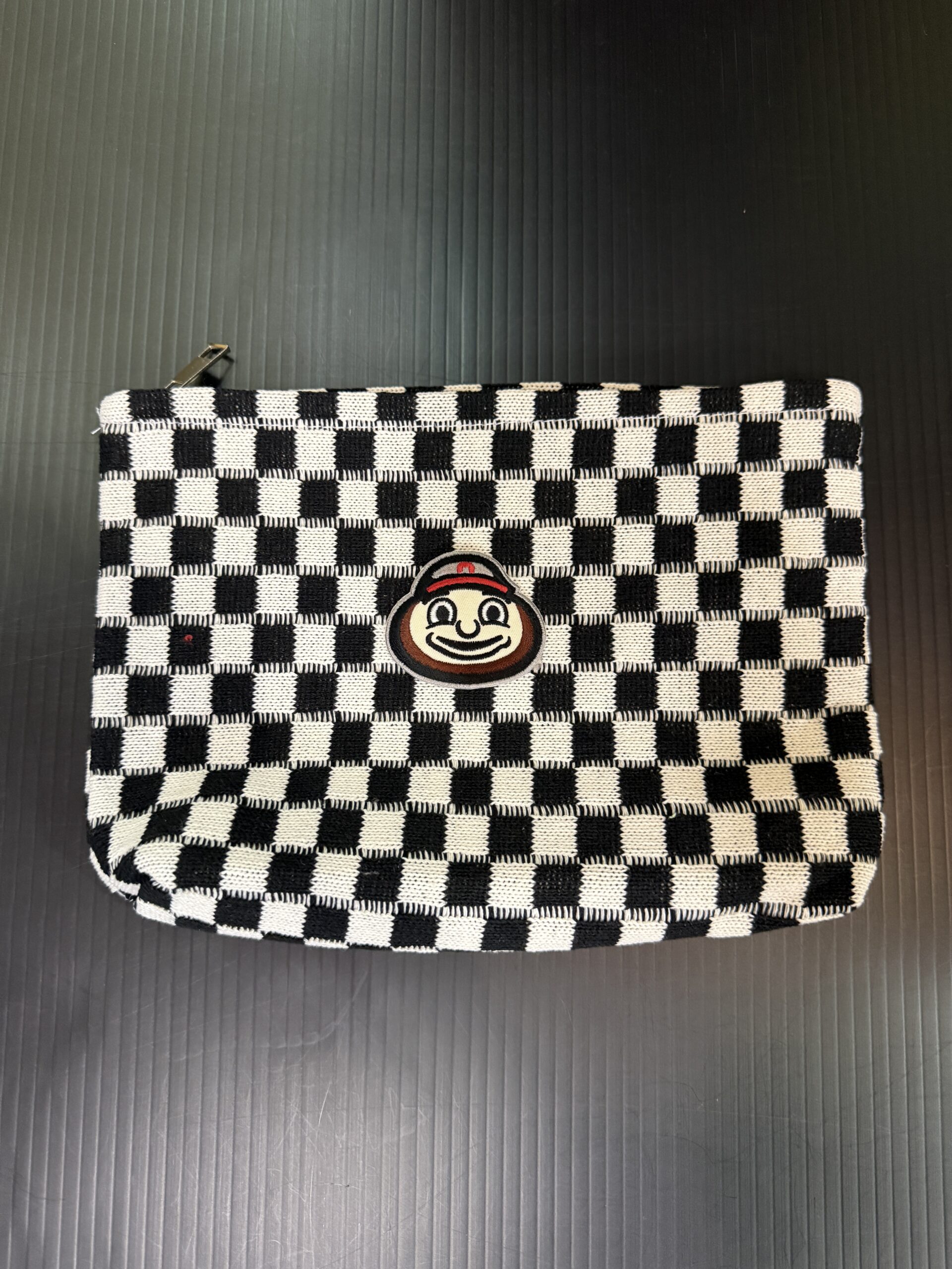 Checker Cosmetic Bag - Ohio State