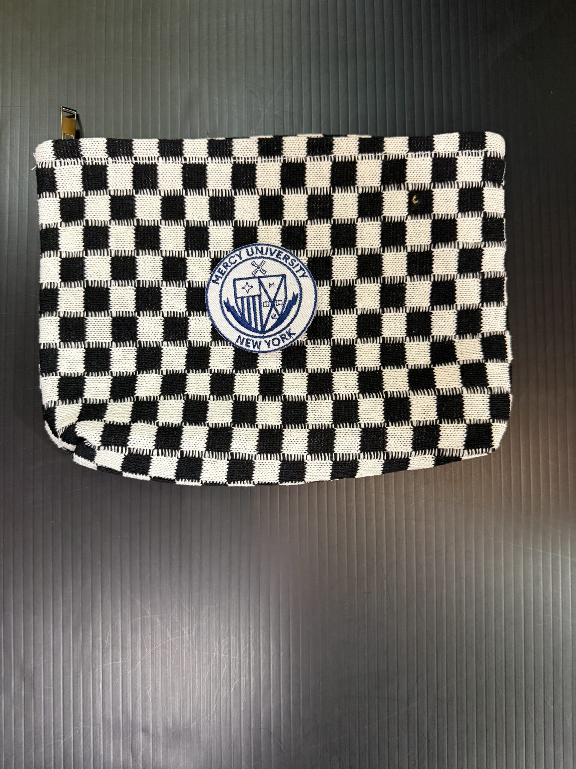 Checker Cosmetic Bag - Mercy University