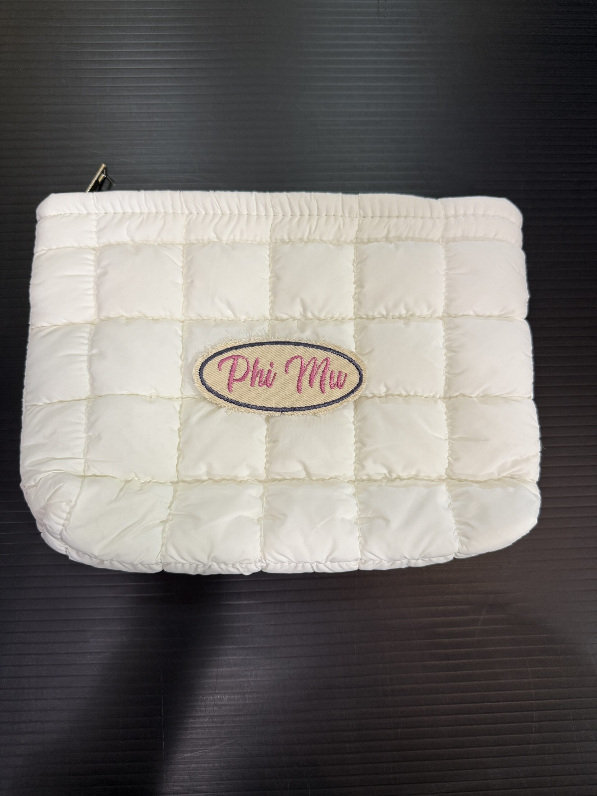 Puffer Cosmetic Bag - Phi Mu - Image 2