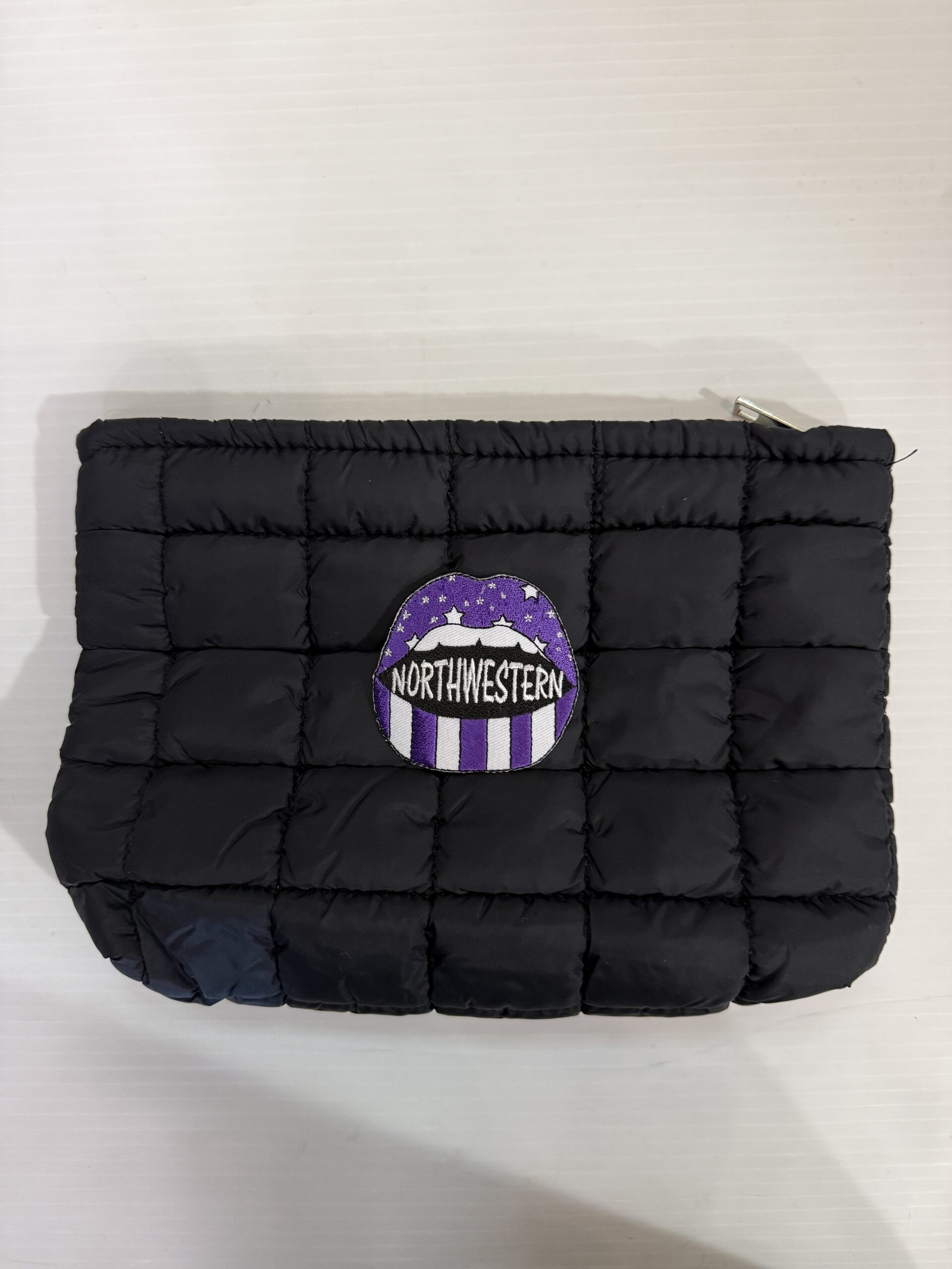 Puffer Cosmetic Bag -Northwestern