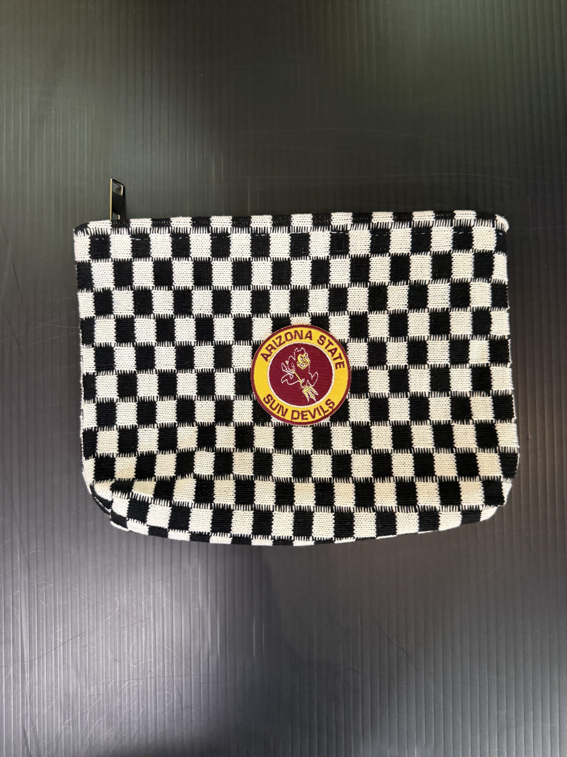 Checker Cosmetic Bag - Arizona State ASU