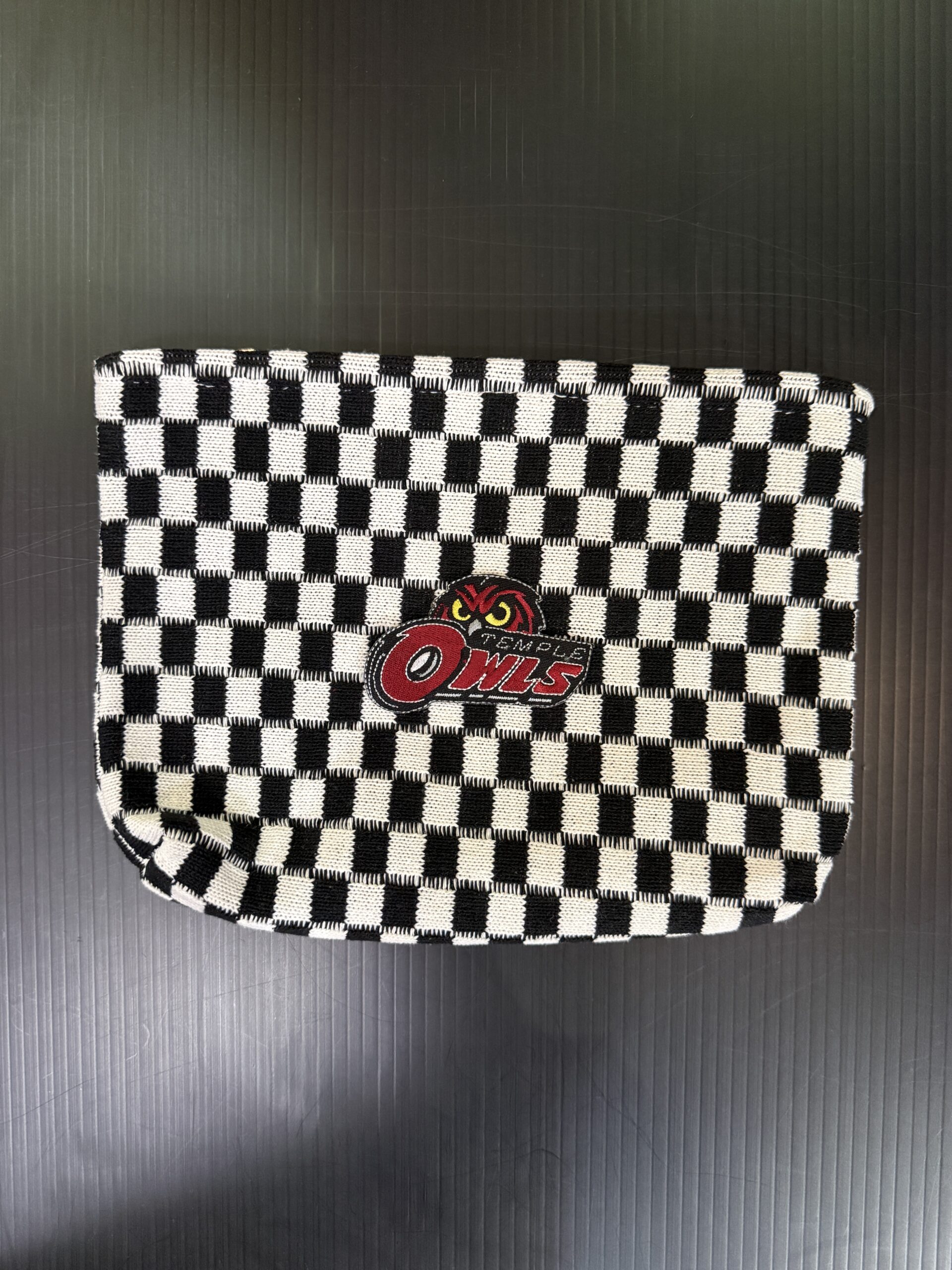 Checker Cosmetic Bag - Temple University