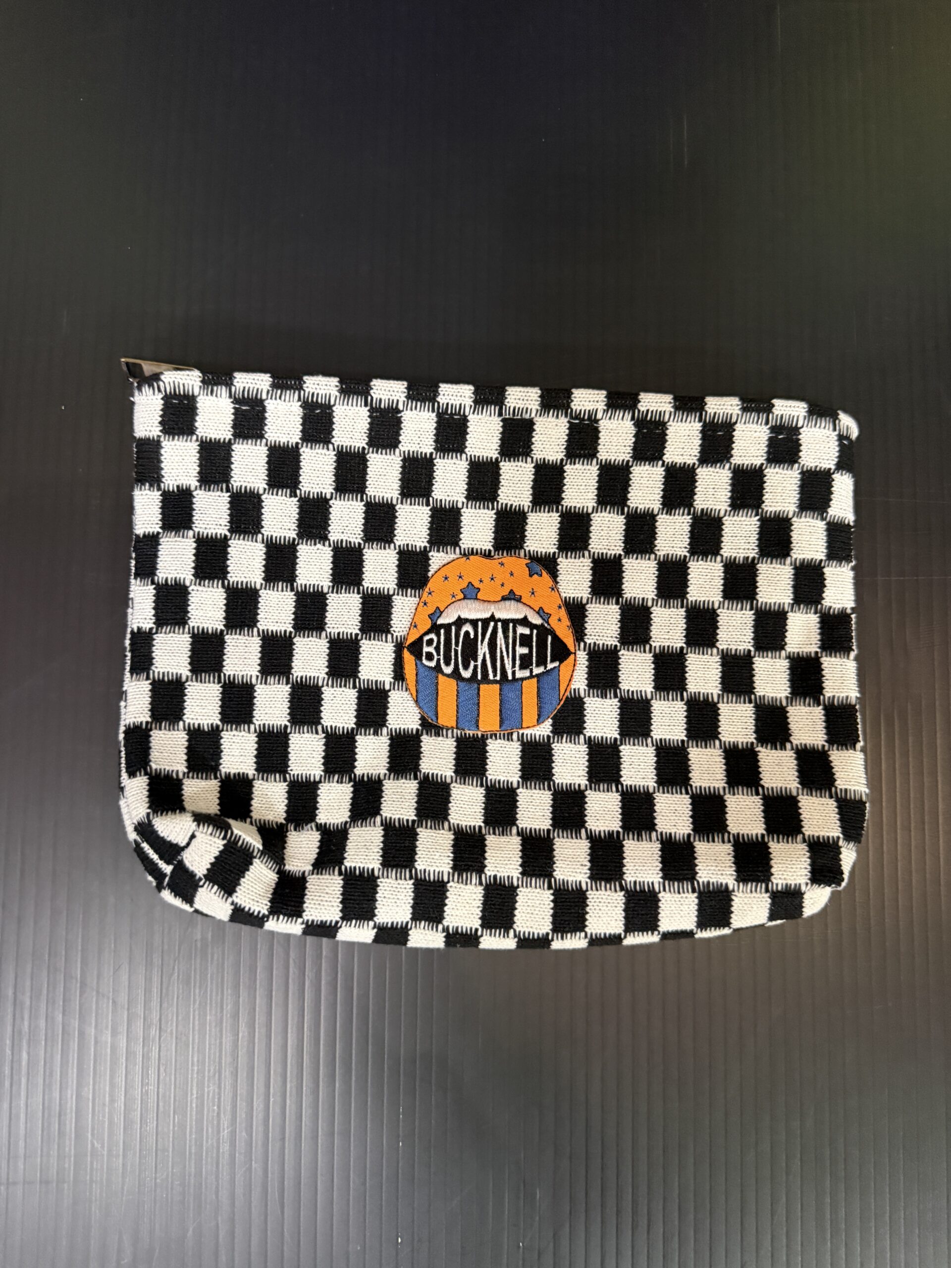 Checker Cosmetic Bag - Bucknell - Image 2