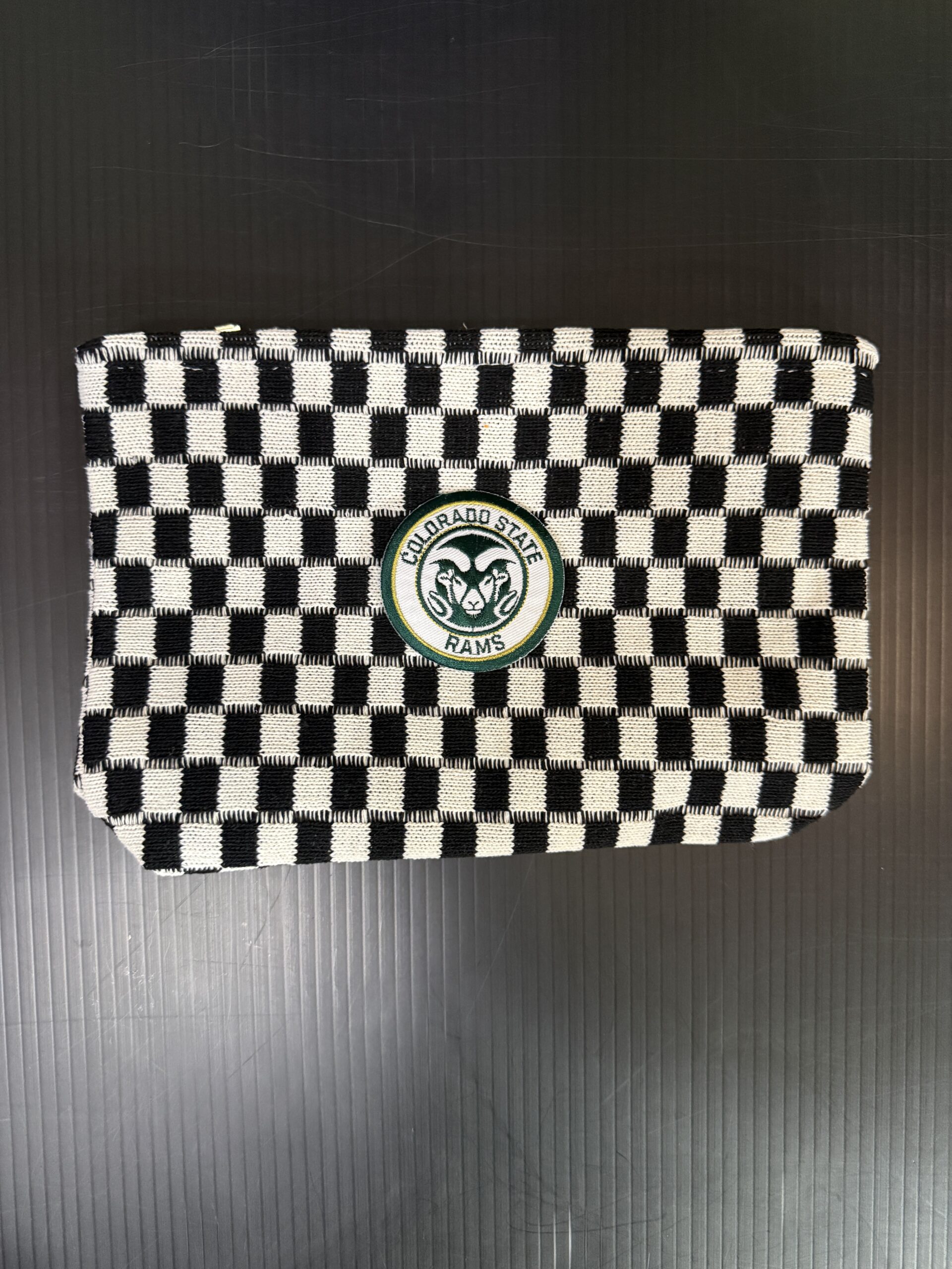 Checker Cosmetic Bag - Colorado State