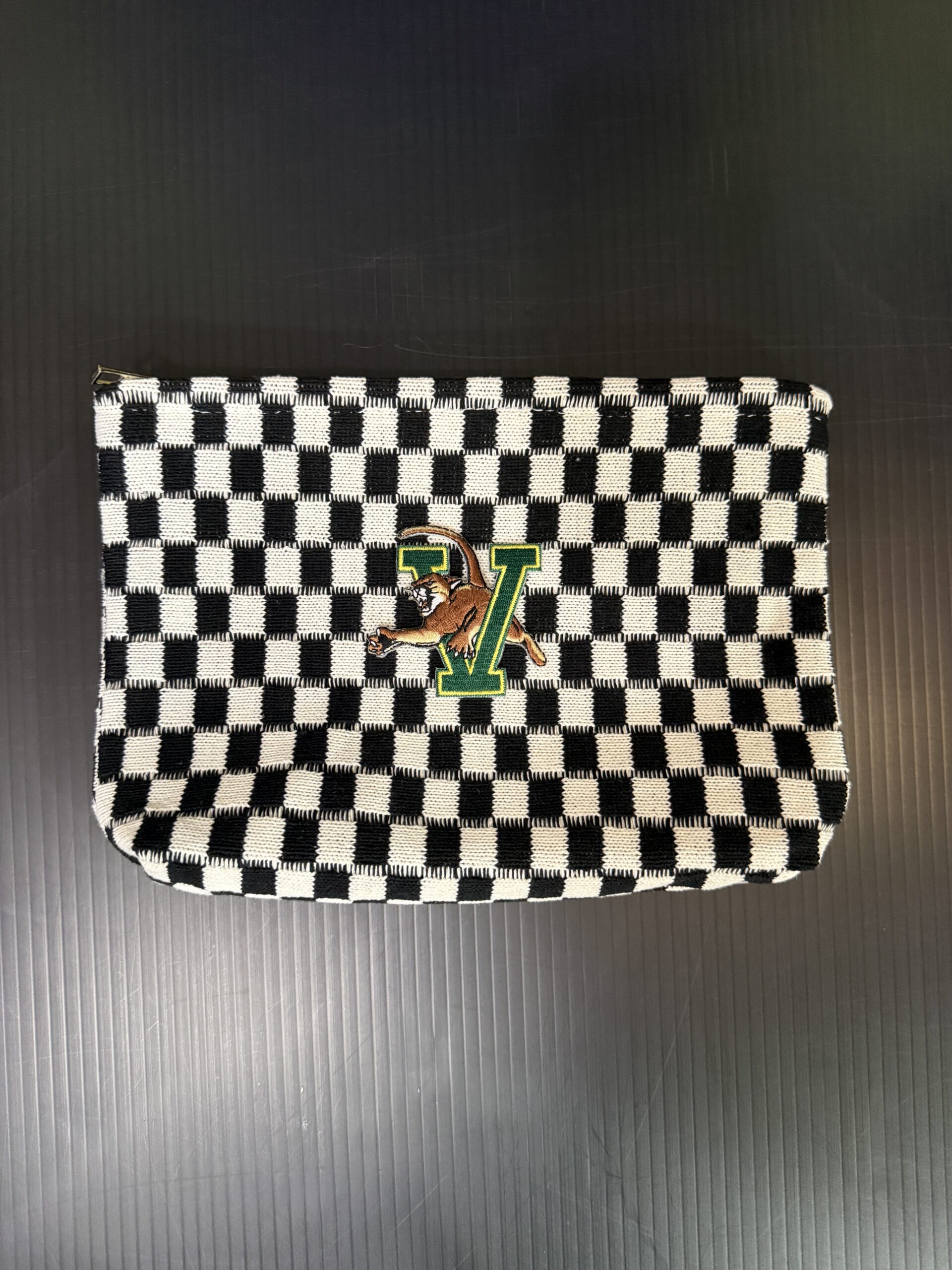Checker Cosmetic Bag - Vermont UVM