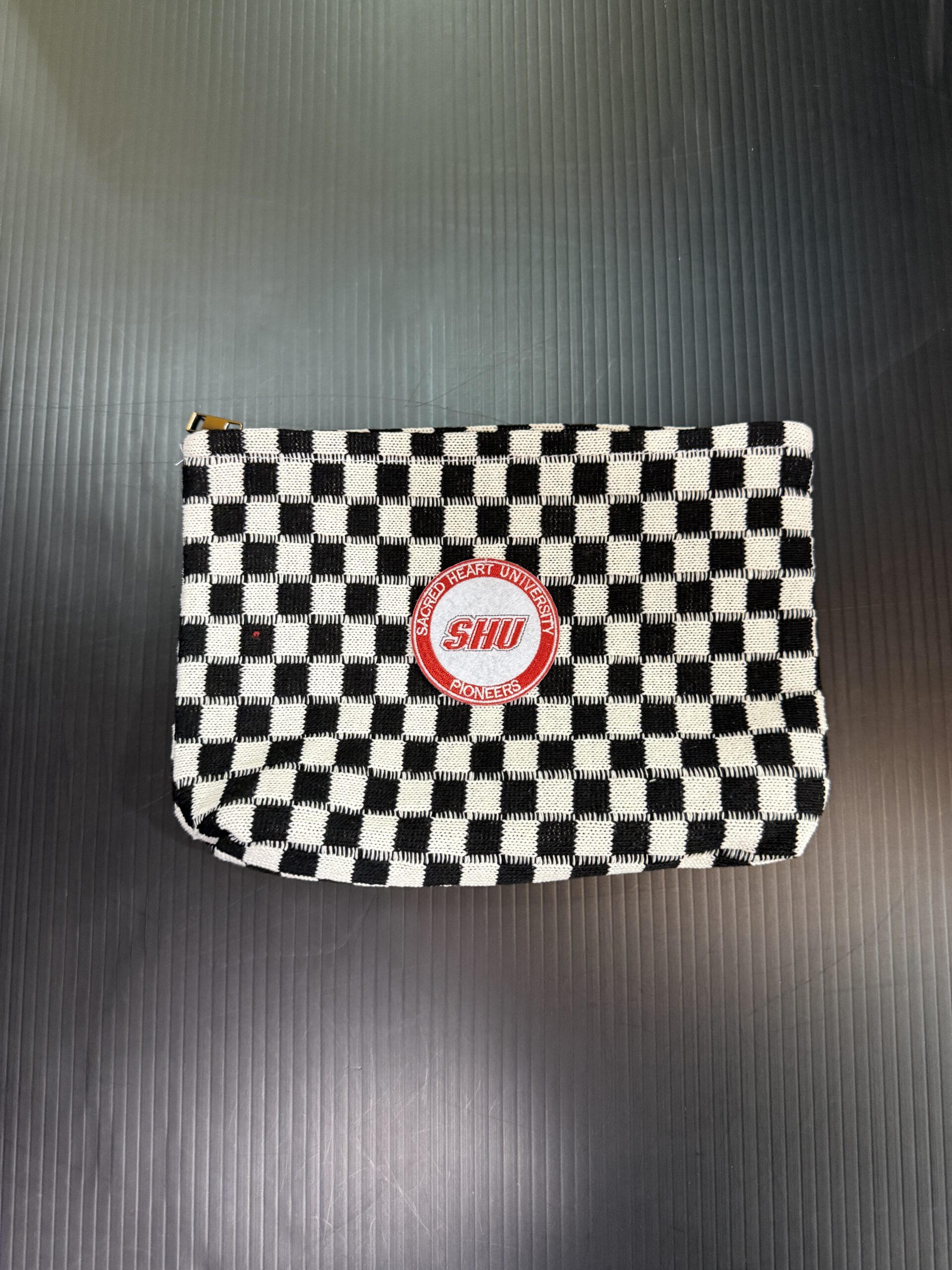Checker Cosmetic Bag - Sacred Heart SHU