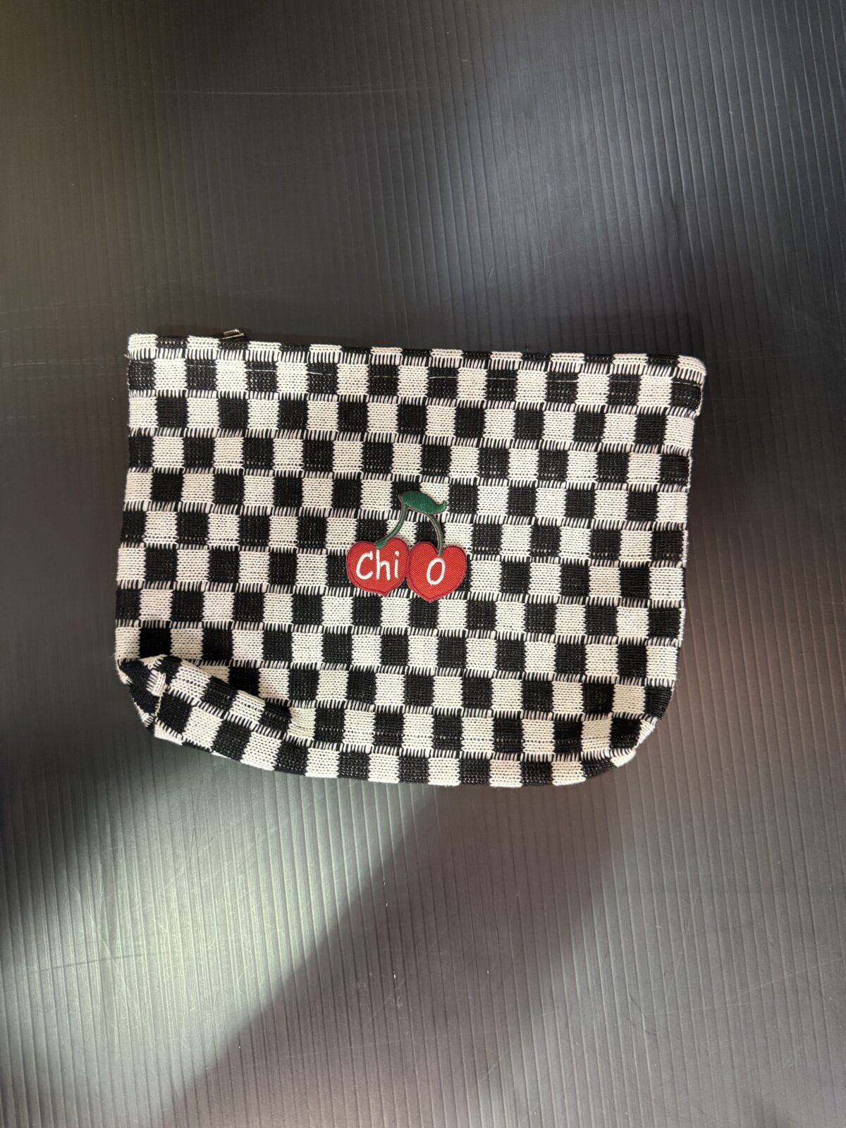Checker Cosmetic Bag - Chi Omega - Chi O - Image 2