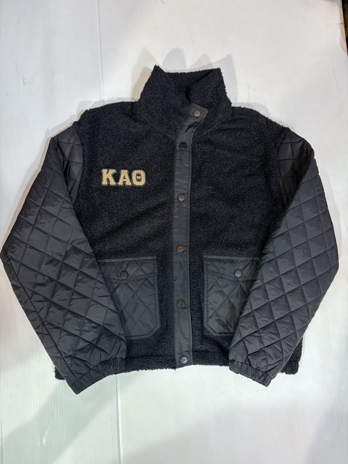 Quilted Sherpa Jacket - Kappa Alpha Theta - Theta - Image 3