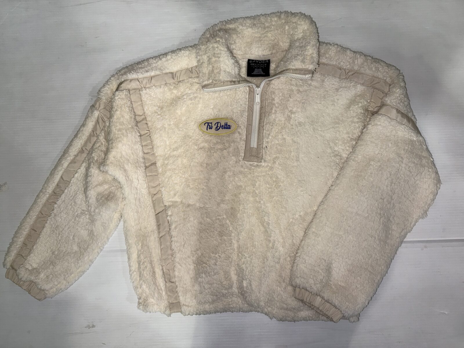 Sherpa Quarter Zip Pullover - Delta Delta Delta - Tri Delta