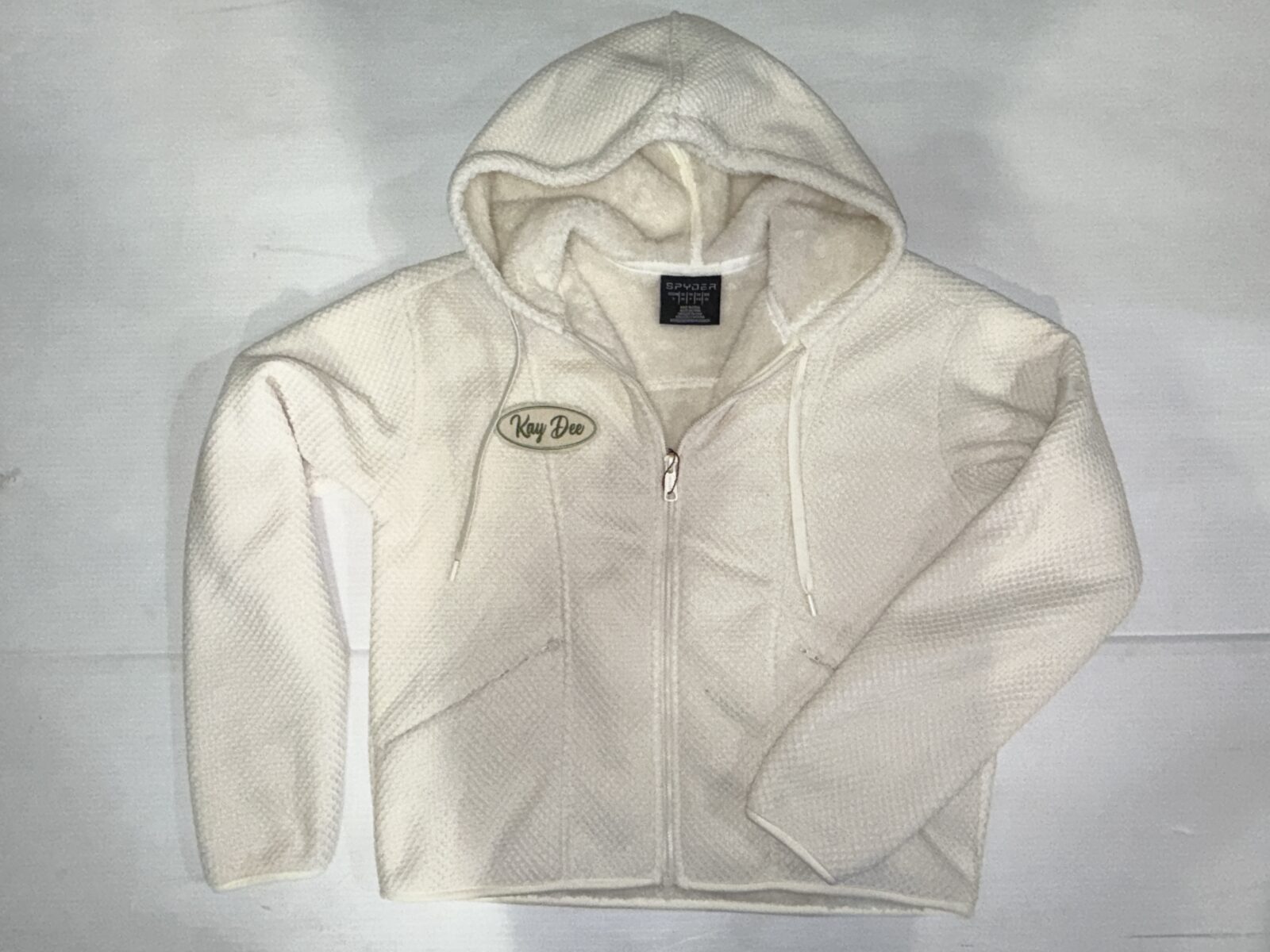 Fur Lined Waffle Zip Hoodie - Kappa Delta - Kay Dee
