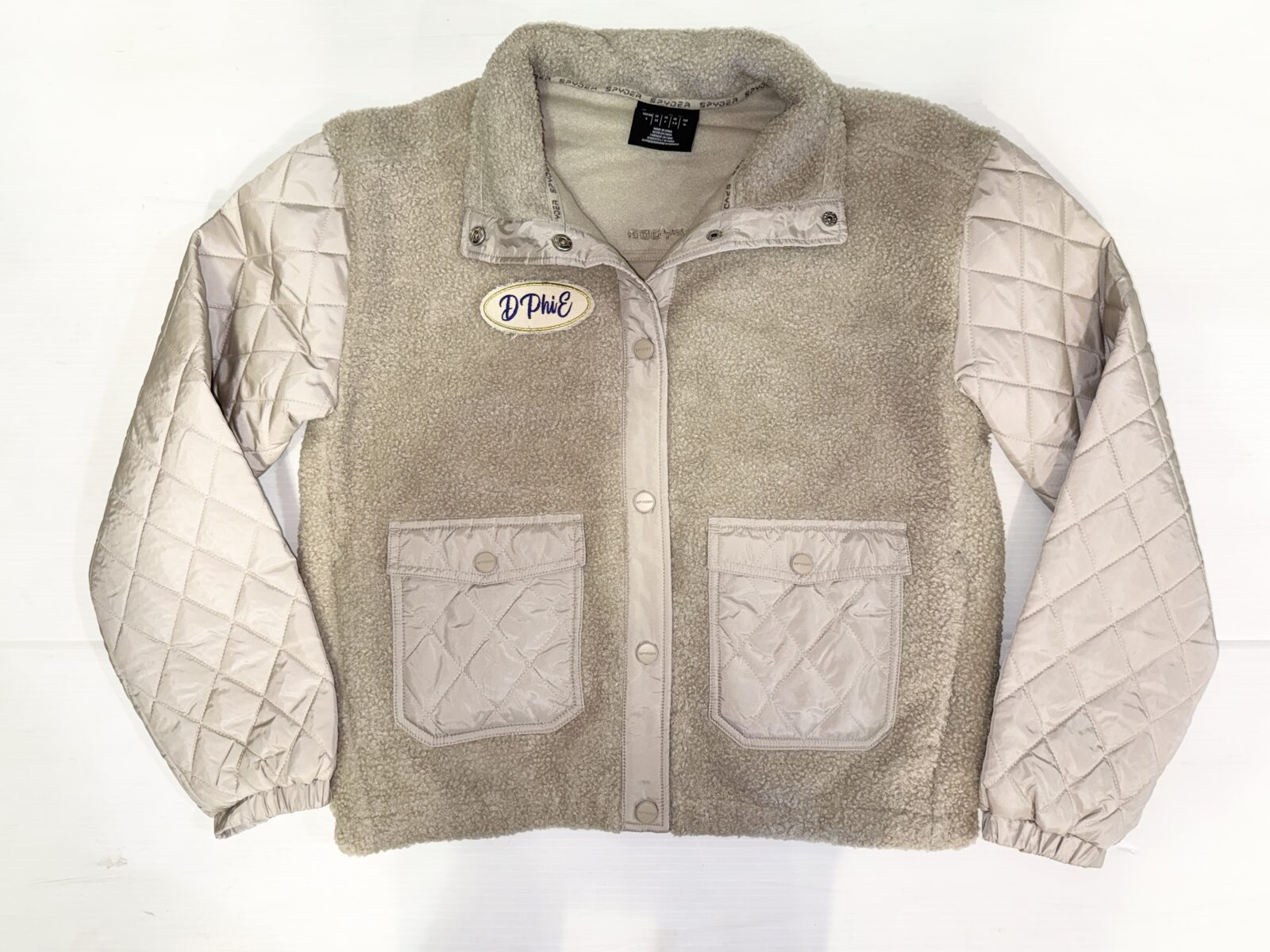 Quilted Sherpa Jacket - Delta Phi Epsilon - D Phi E