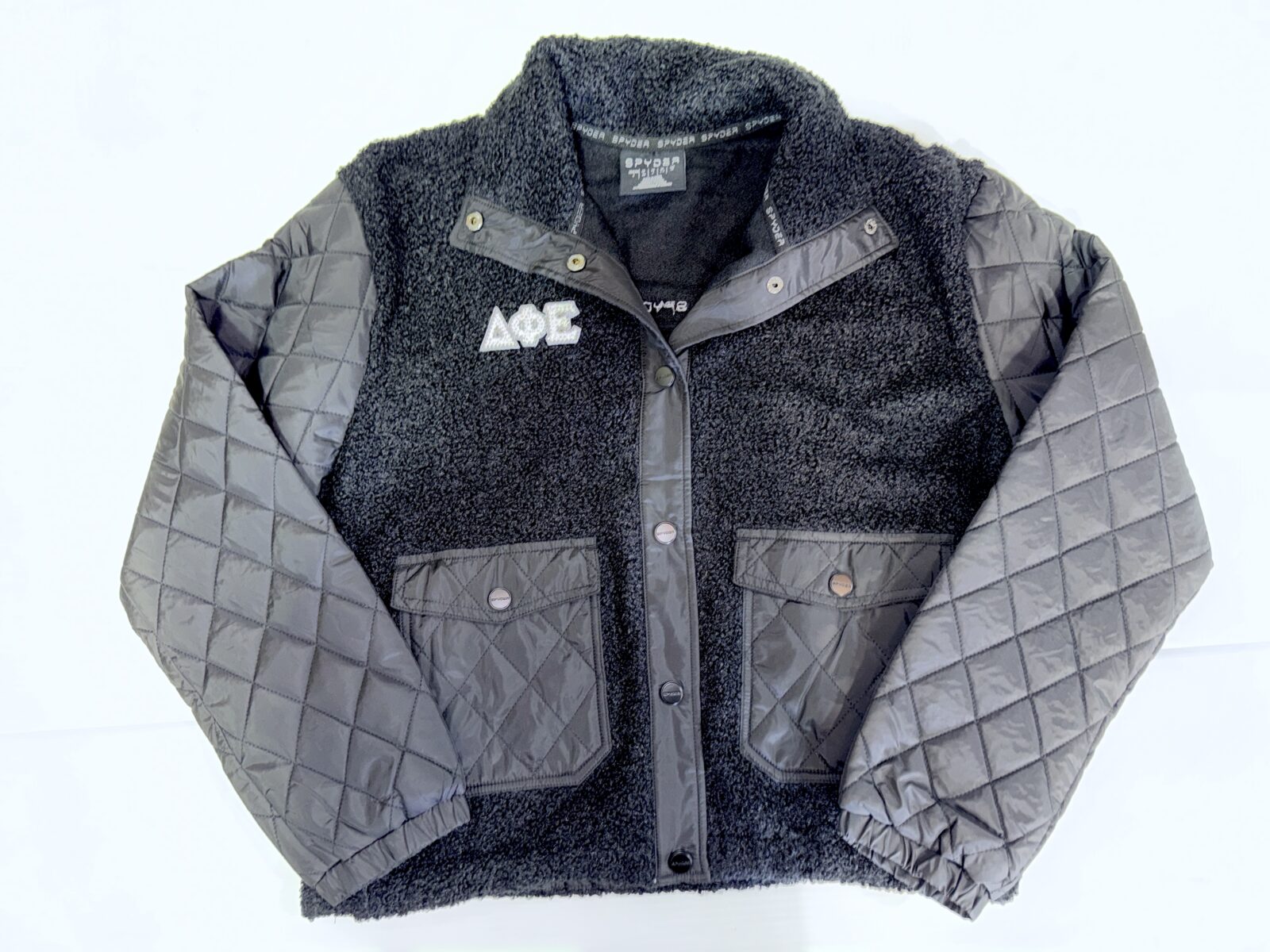 Quilted Sherpa Jacket - Delta Phi Epsilon - D Phi E - Image 3