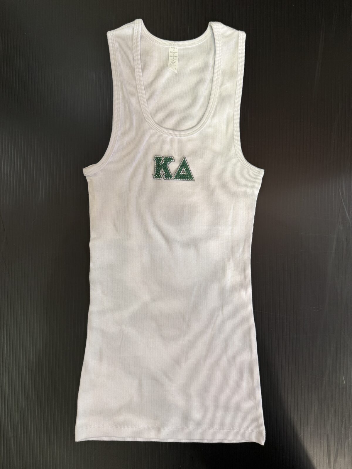Long Ribbed Tank with Bling- Kappa Delta - Kay Dee - Image 3